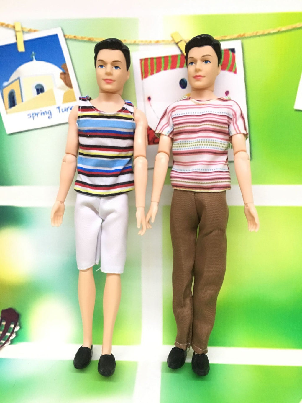 Doll Ken Prince Striped Tracksuit Top Pants