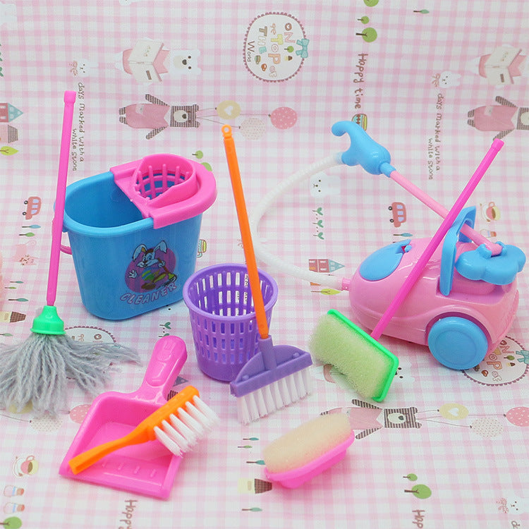 Children girl wedding princess play house toy simulation cleaning tool