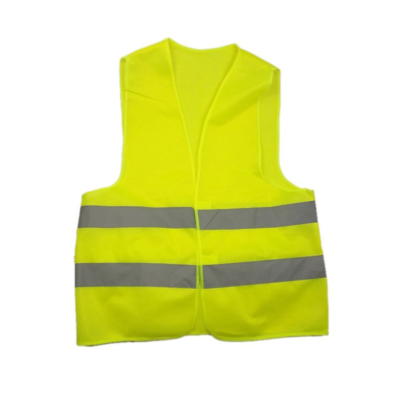 High Visibility Yellow Vest Reflective Safety Workwear for Night Running Cycling Man Night Warning Working Clothes Fluorescent