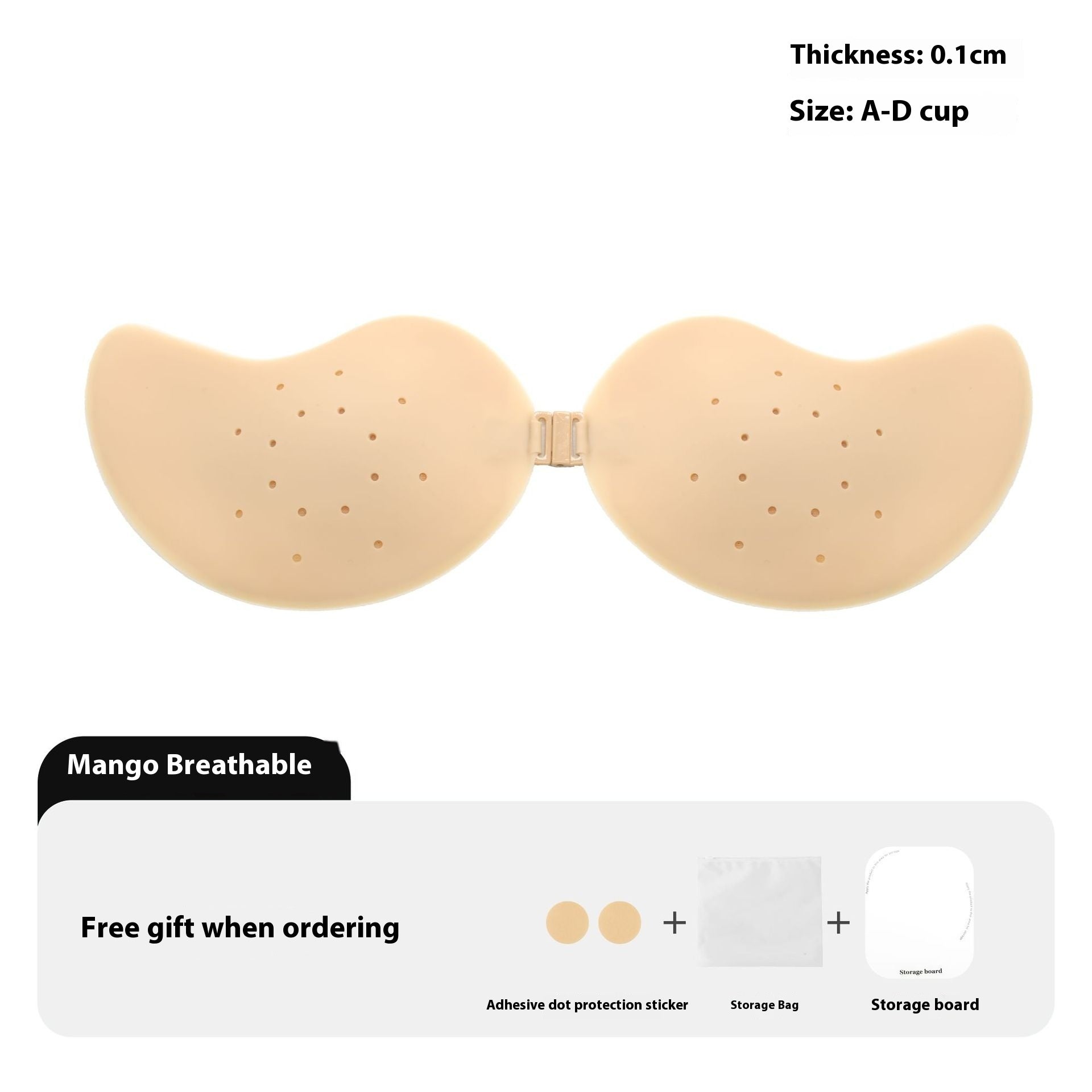 No Sweat Solid State Silicone Breast Pad Women