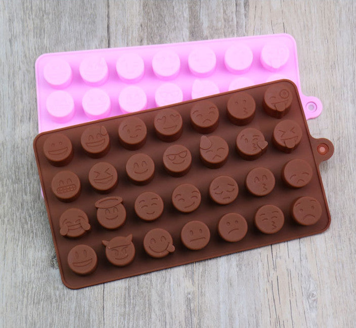 EmojiGoo Emoji Chocolate Mold Candy Ice Cube Jelly Mold Baking Tool