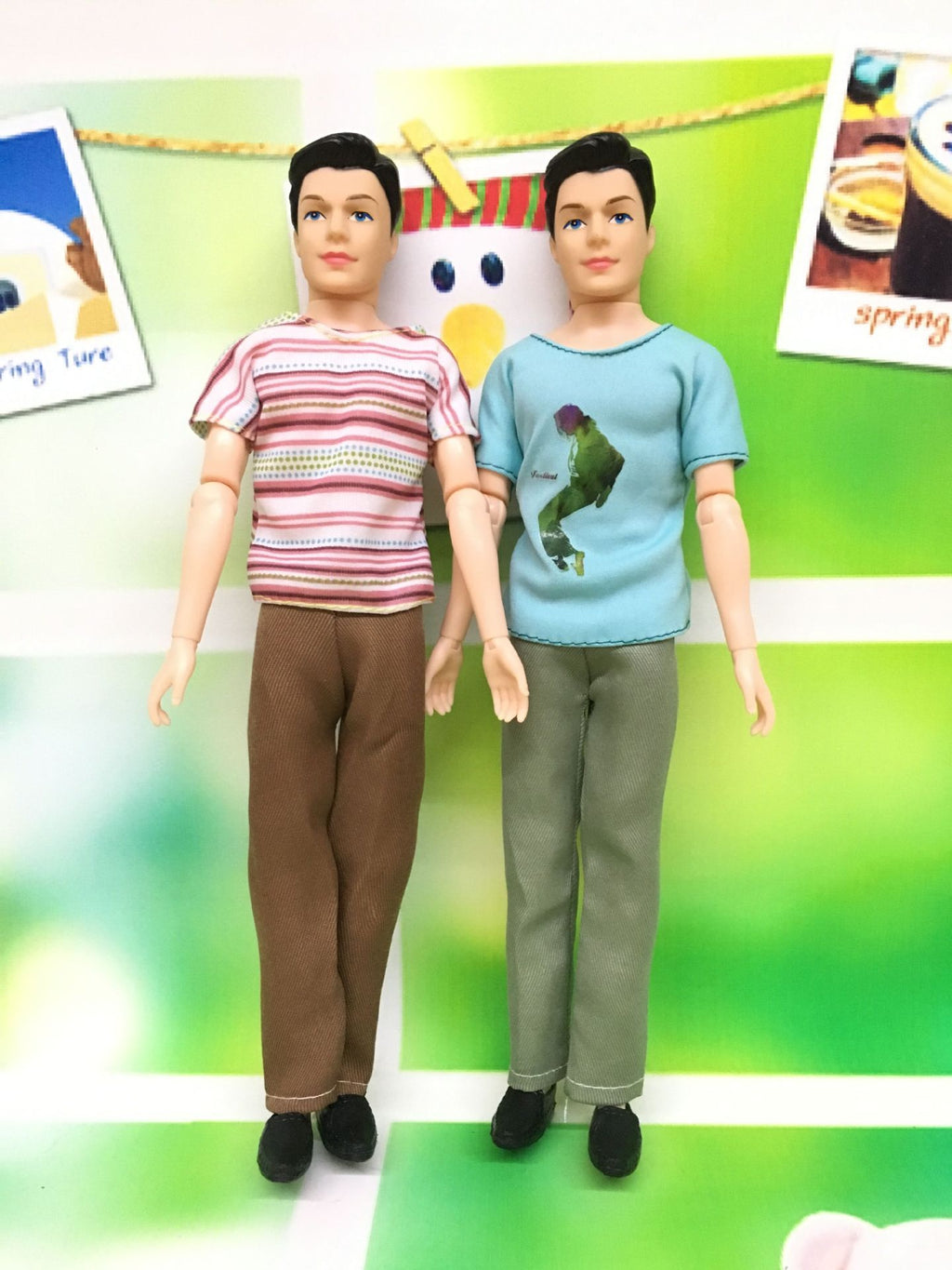 Doll Ken Prince Striped Tracksuit Top Pants