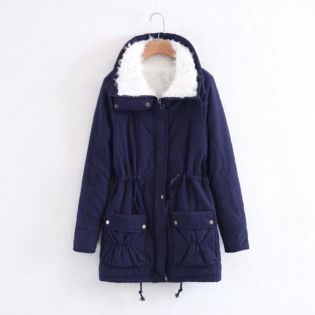 medium length cotton-padded coat