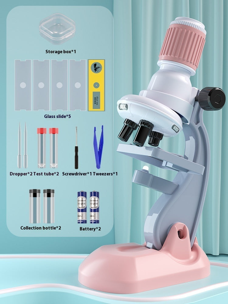 Microscope 1200 Times Professional Scientific Equipment Elementary School Educational Toys