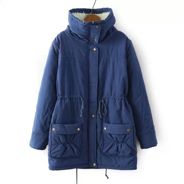 medium length cotton-padded coat