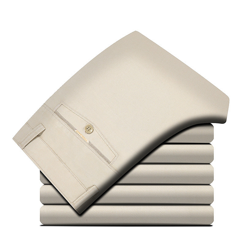 Business Middle-Aged And Elderly Straight-Leg Pants