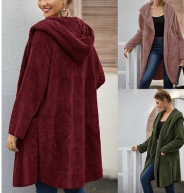 Double-sided fleece coat