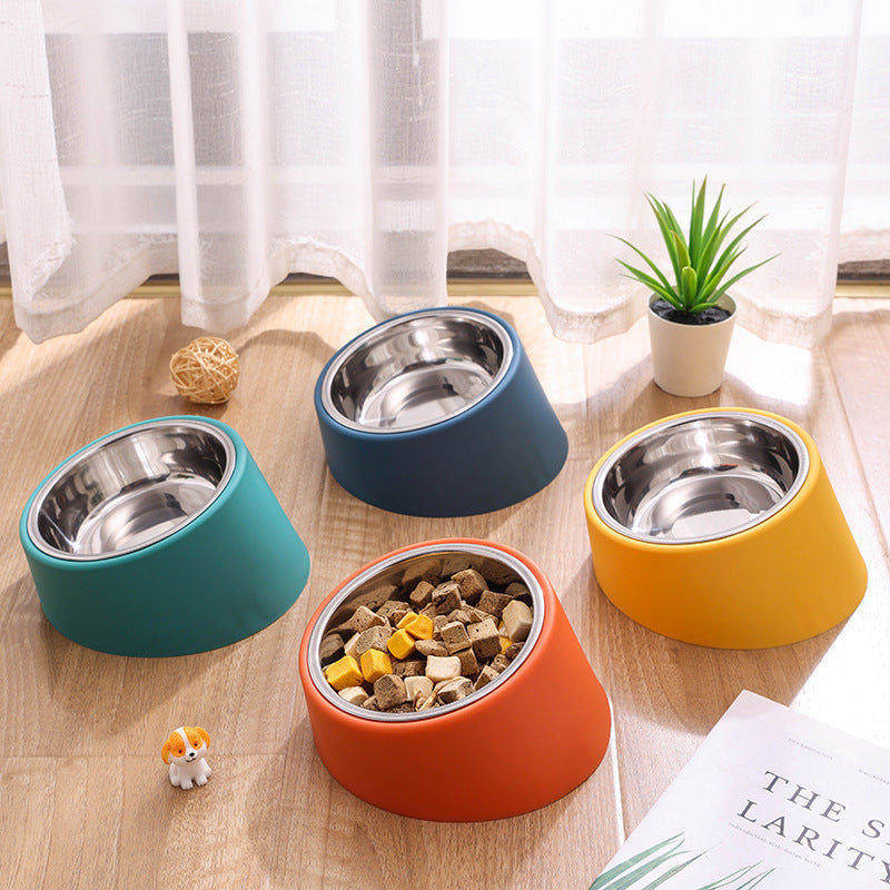 Neck Protection Design Plus-sized Deepen Pet Bowl