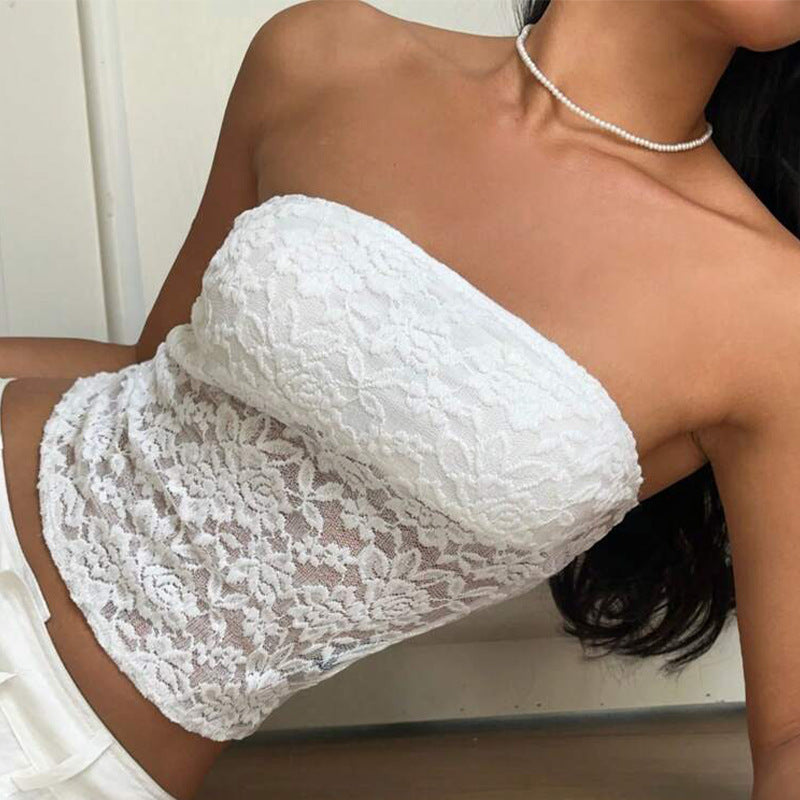 Women's European And American Style Lace Tube Top