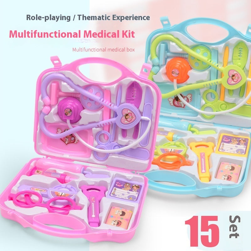 Portable Medicine Kit Suit Stethoscope Injection Children's Toy