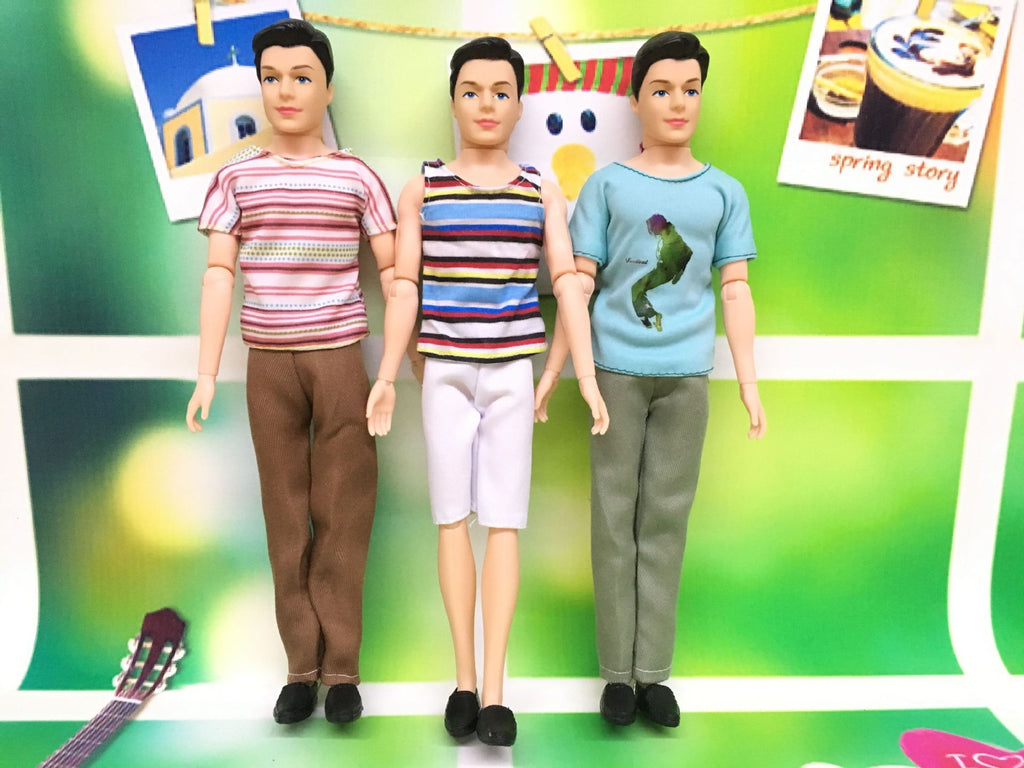 Doll Ken Prince Striped Tracksuit Top Pants