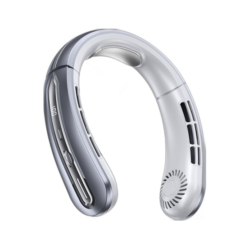 New Digital Display Hanging Neck Fan Student Outdoor Sports Portable Usb Mini