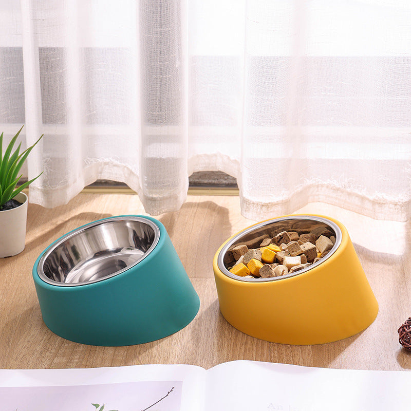 Neck Protection Design Plus-sized Deepen Pet Bowl