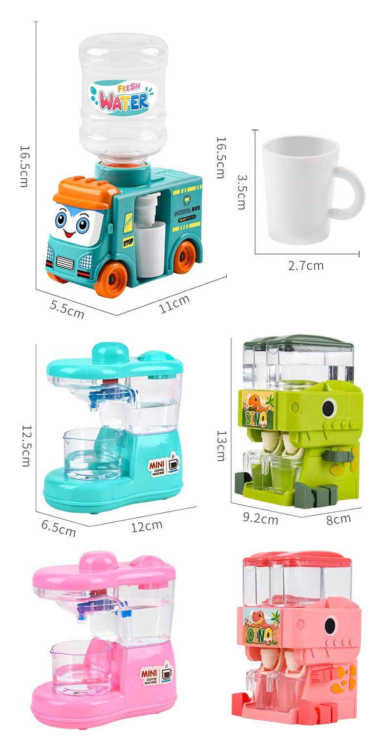 Small Children's Beverage Machine Playing At Home