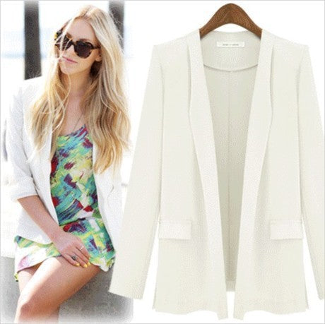 New Style Long-sleeved Suit Women's Slim Loose Coat
