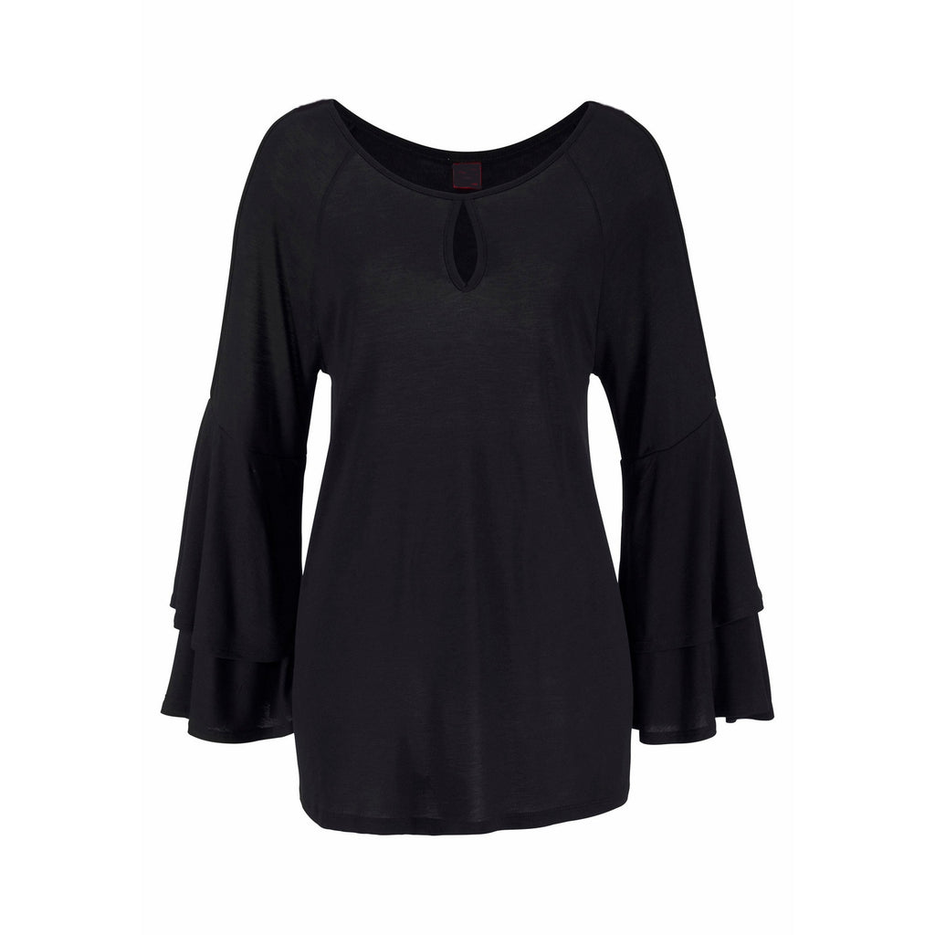 Women's Temperament Leisure Long-sleeved Ruffled All-match Top