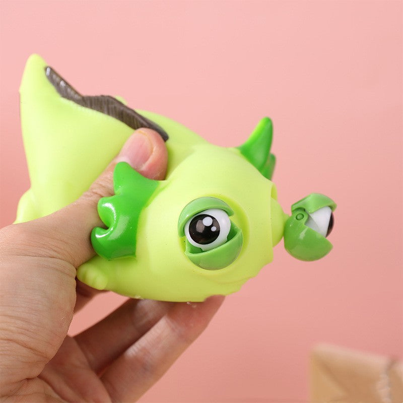 Squeeze Eye Burst Decompression Cartoon Salamander Squeezing Toy