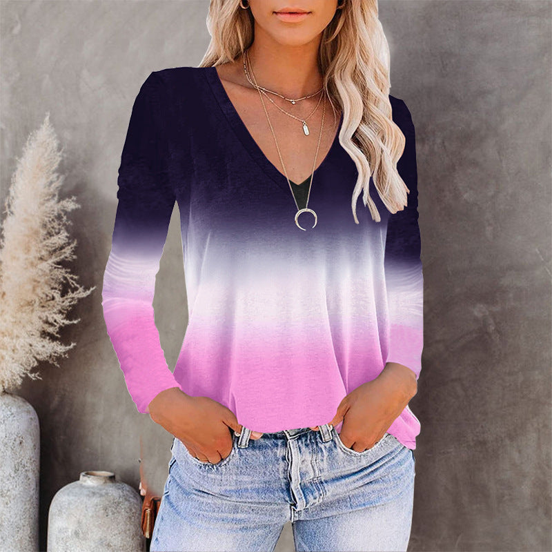 Fall European And American Women's Wish Amazon V-neck