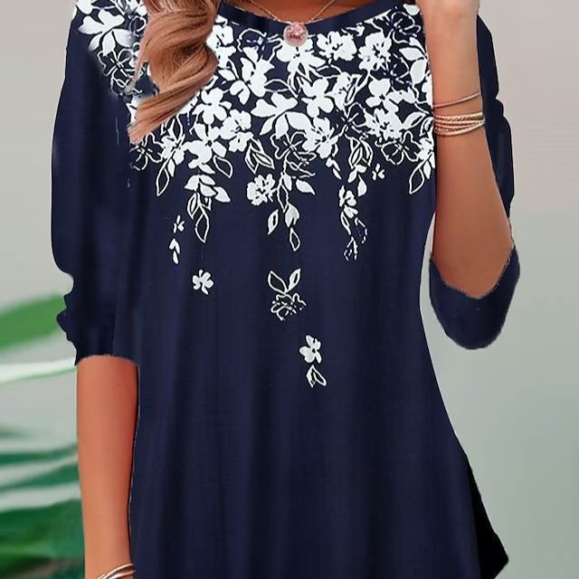 Women's Animal And Plant Long-sleeved Top